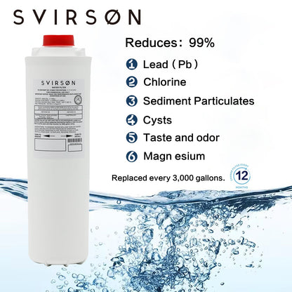 Svirson Replacement for Elkay 51300C - Wаtеrsеntry Plus - 11350 Liter Capacity -  Bottle FIlters - Best Water Filter Cartridge